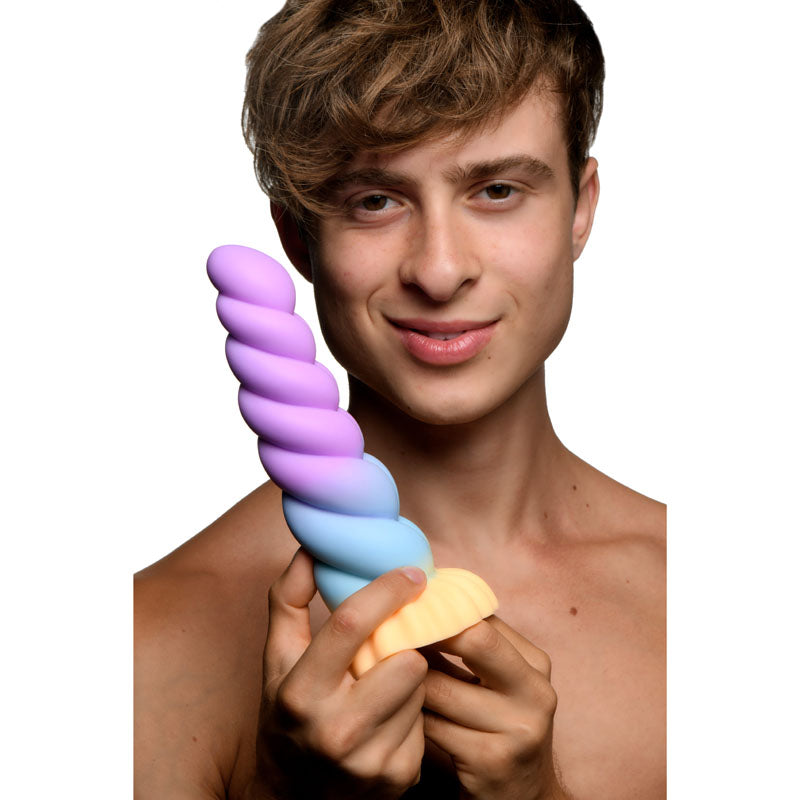 Creature Cocks Mystique Silicone Unicorn Dildo Coloured 21 Cm Fantasy Dildo