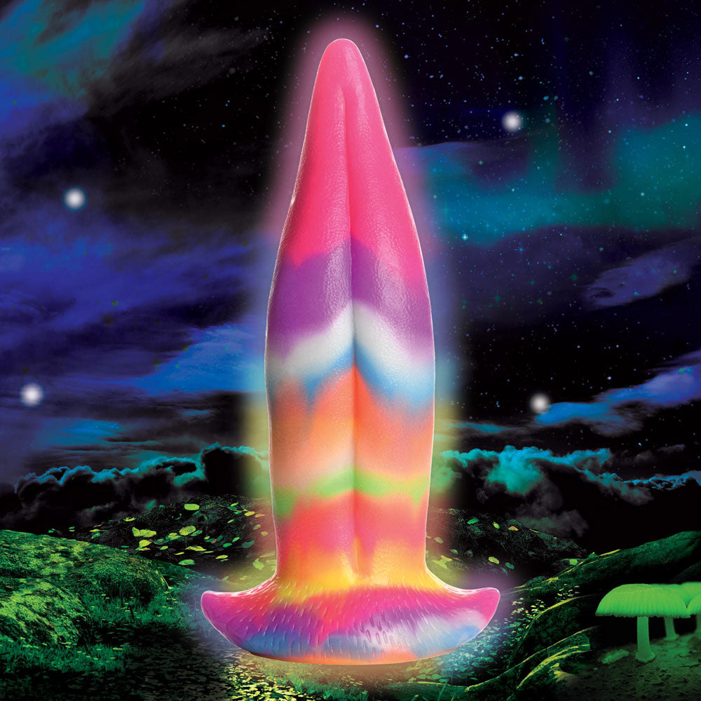 Creature Cocks Unicorn Kiss Silicone Dildo Coloured 21.4 Cm Fantasy Unicorn Tongue Dildo