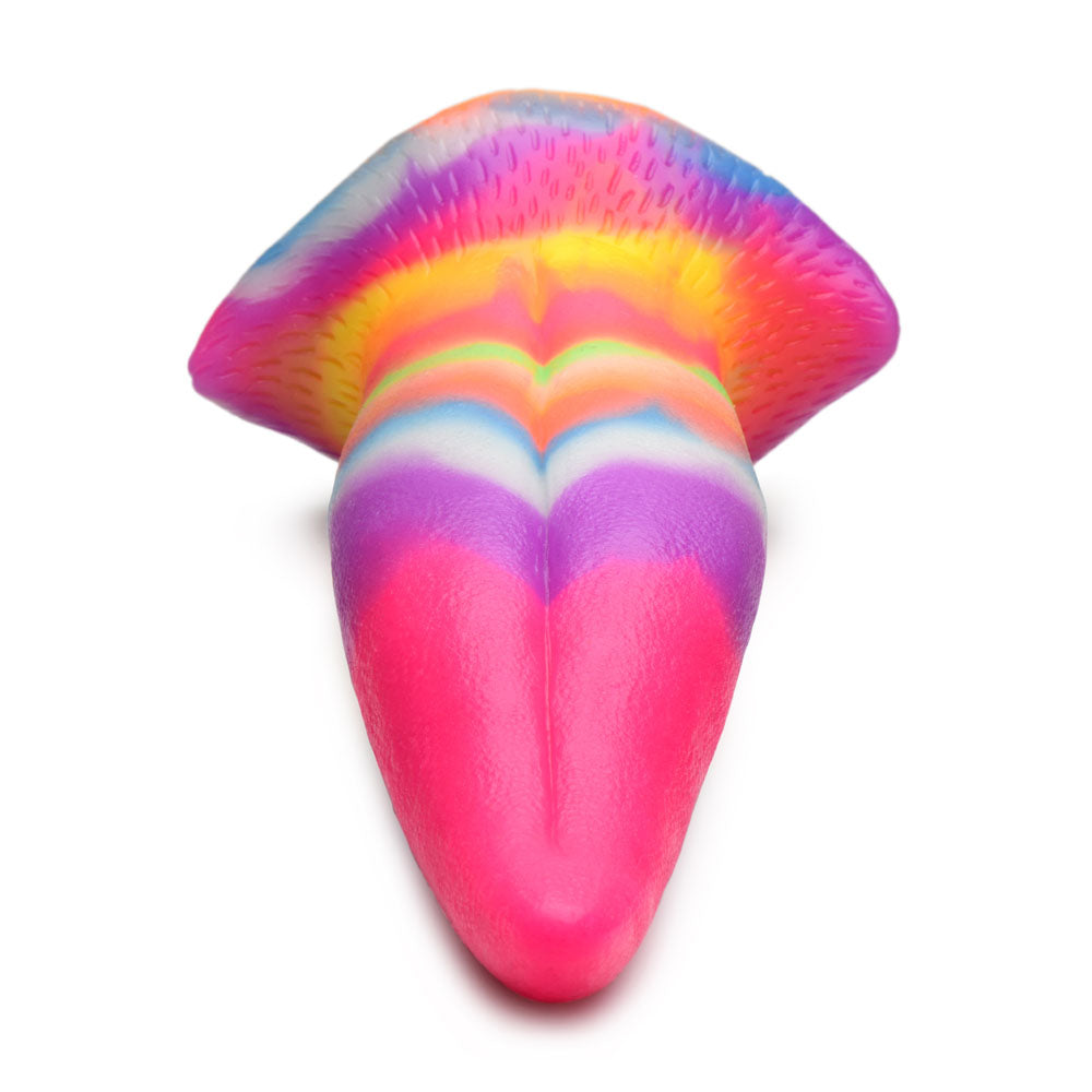 Creature Cocks Unicorn Kiss Silicone Dildo Coloured 21.4 Cm Fantasy Unicorn Tongue Dildo
