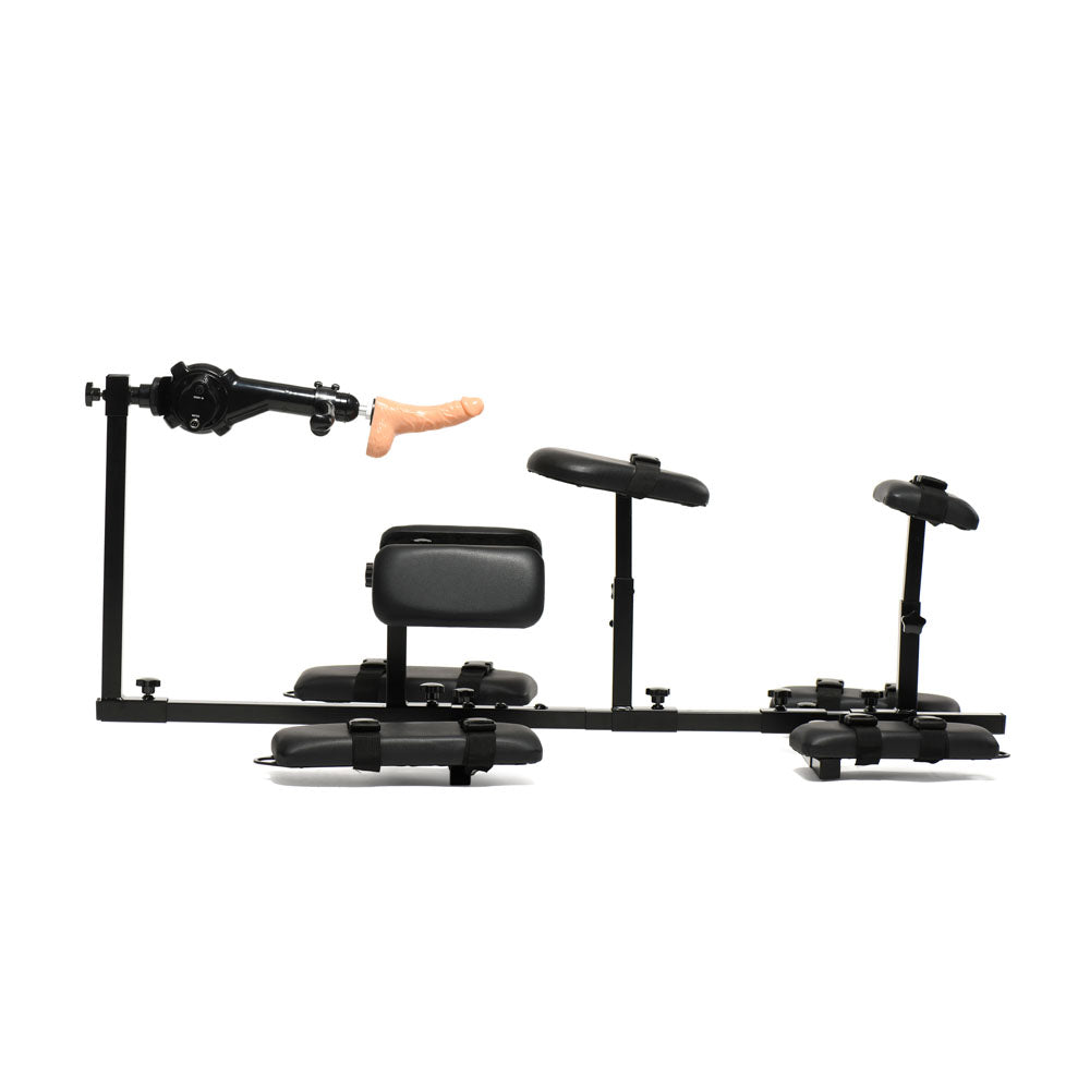 Master Series Subversion Deluxe Stockade With Mains Powered Sex Machine