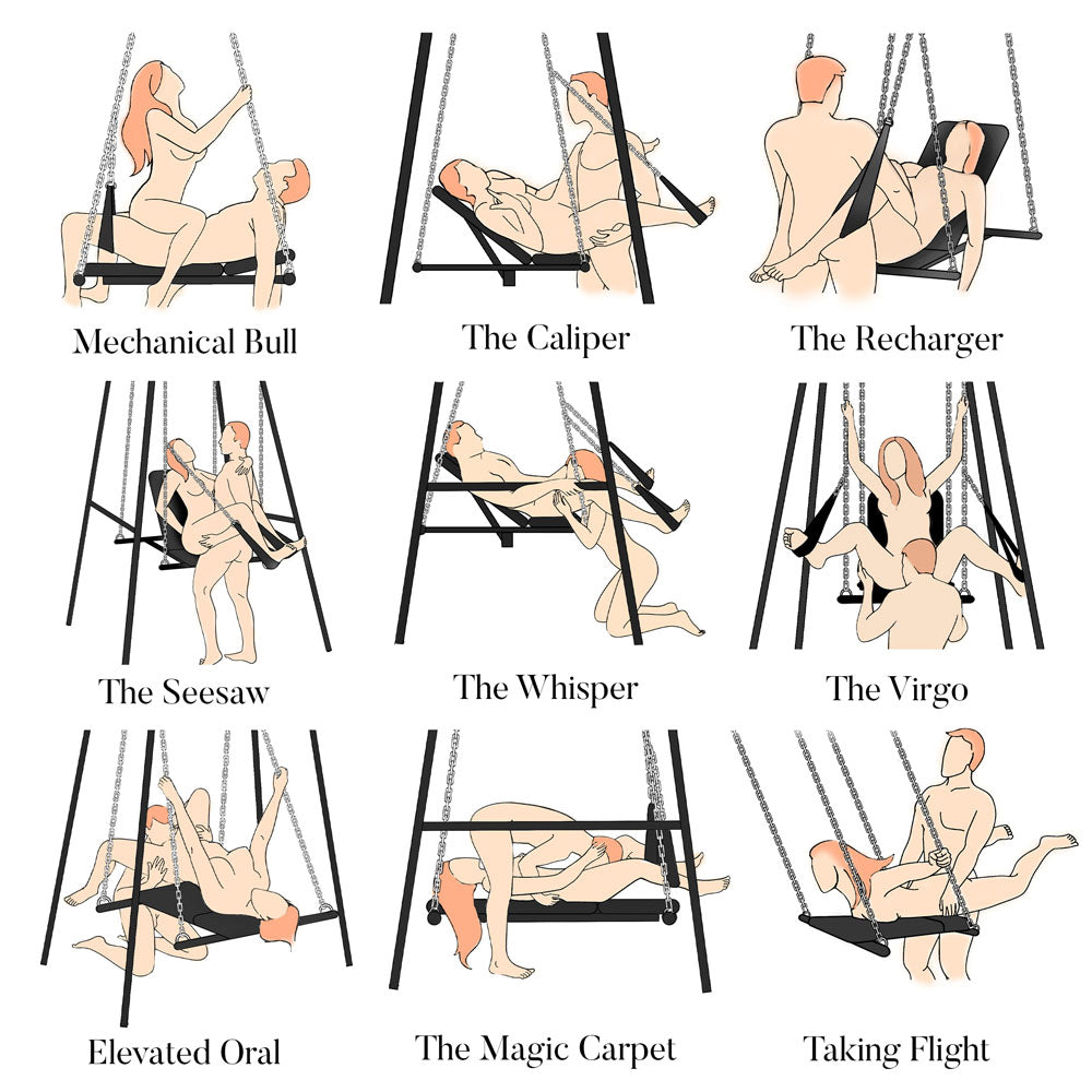 Master Series Throne Adjustable Sex Sling With Stand