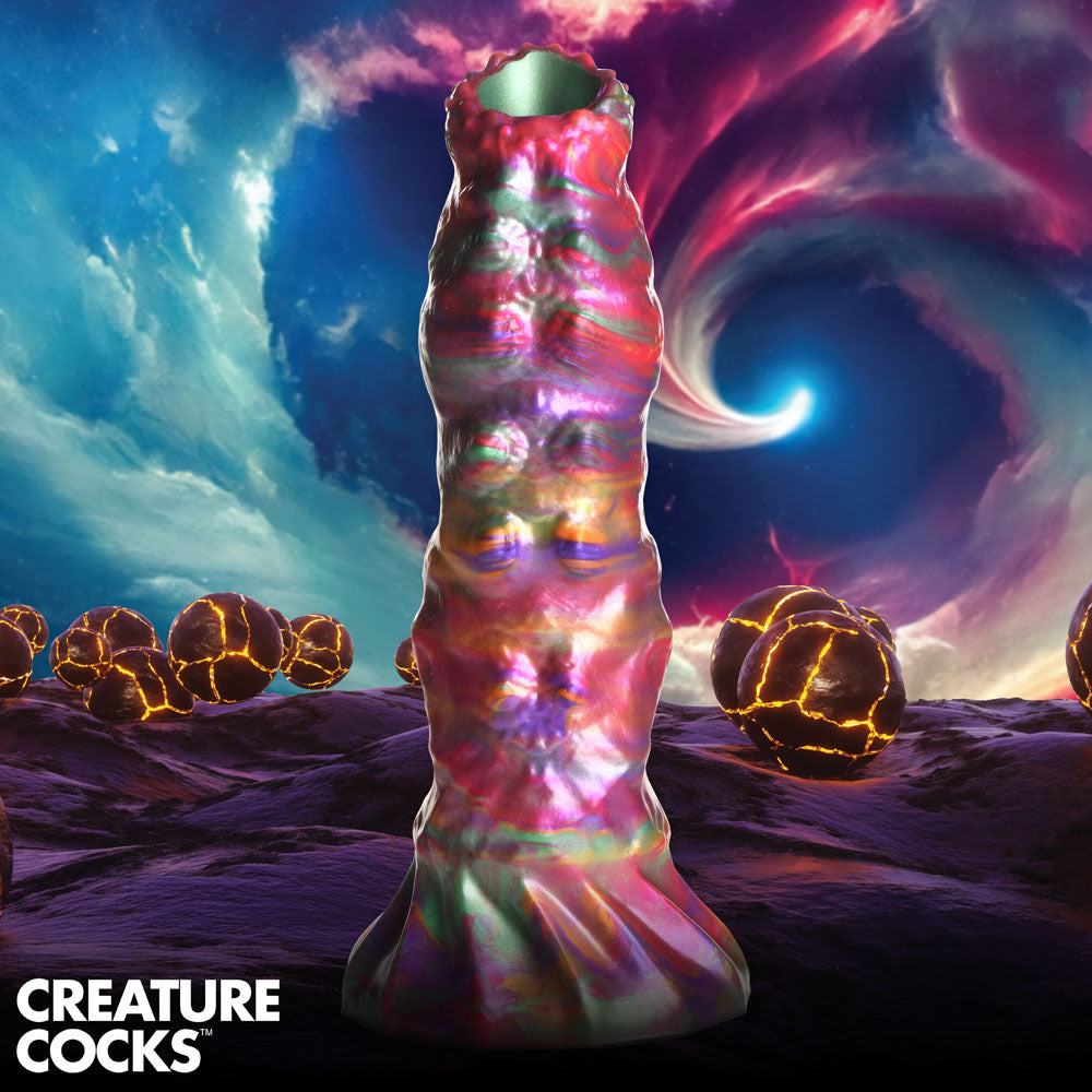 Creature Cocks Larva Silicone Dildo Coloured 22.9 Cm Fantasy Dildo With Eggs