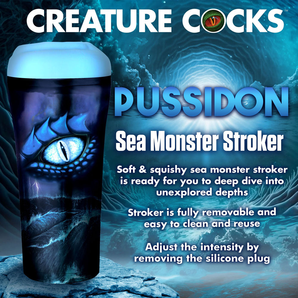 Creature Cocks Pussidon Sea Monster Stroker Blue Fantasy Stroker