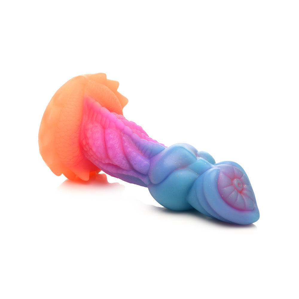 Creature Cocks Aqua Cock Glow In Dark Multi Coloured 19.3 Cm Fantasy Dildo