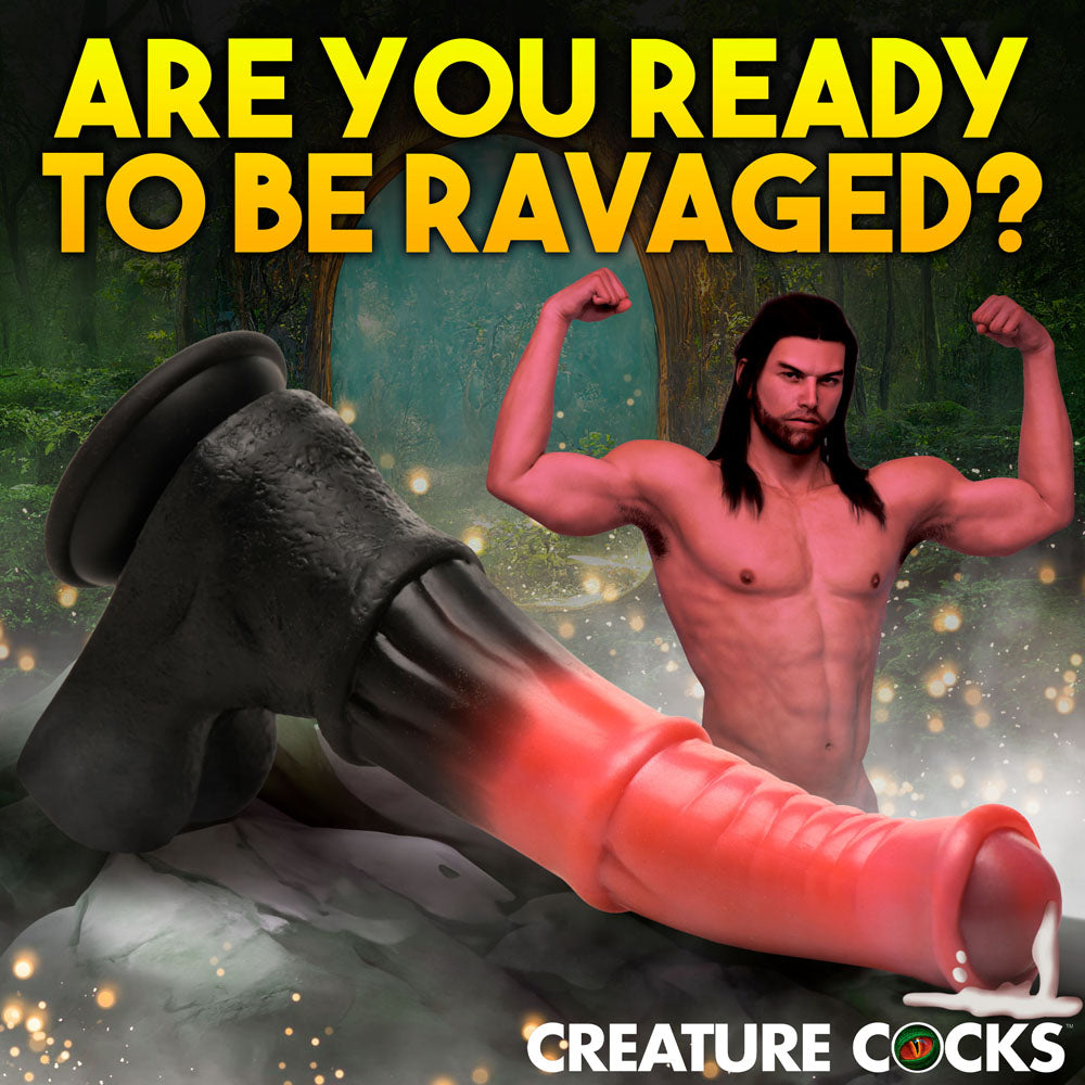 Creature Cocks Centaur Explosion Pink/Black 24.5 Cm Squirting Fantasy Dildo