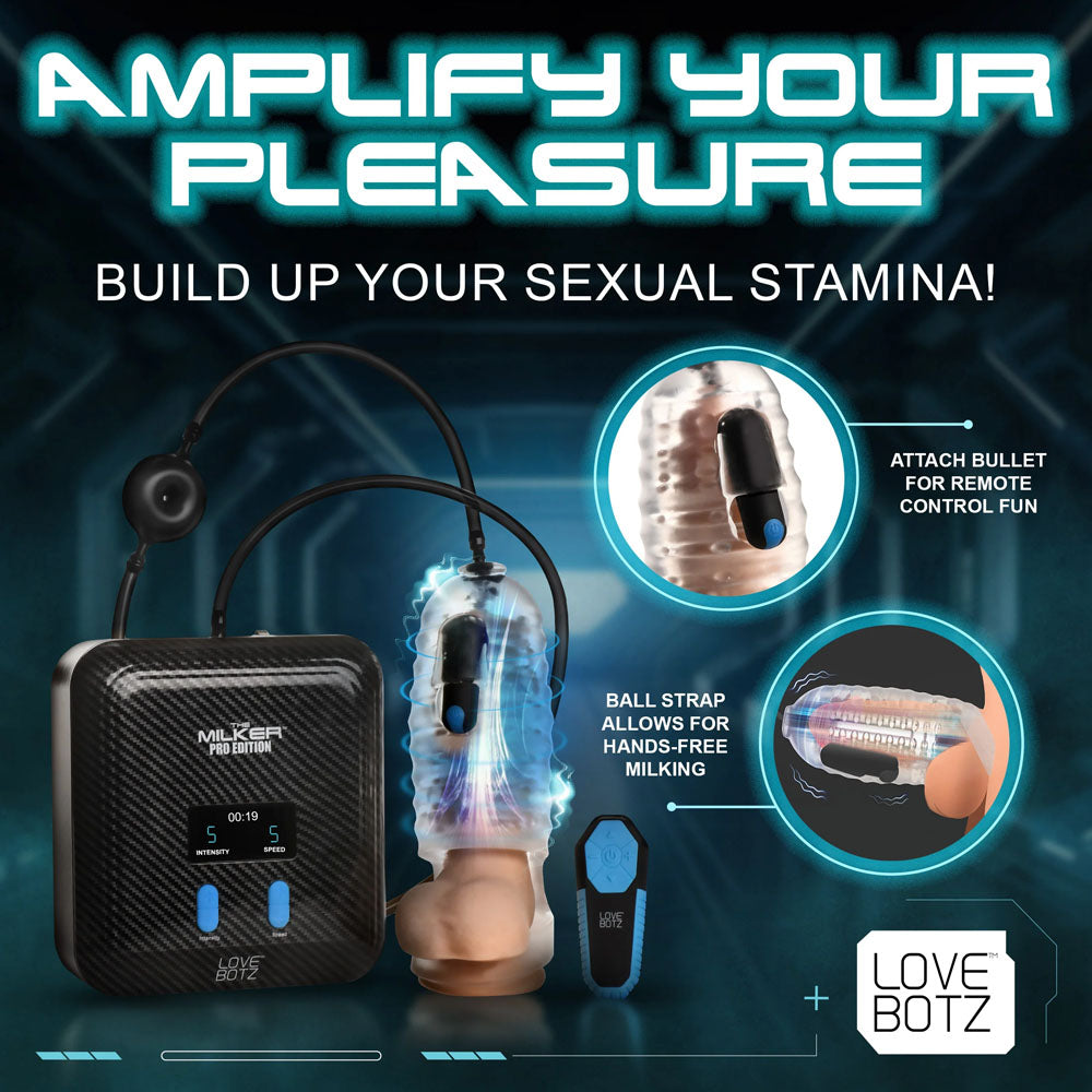 Love Botz The Milker Stamina Mains Powered Milking Masturbator