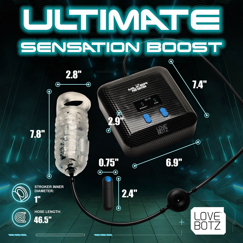 Love Botz The Milker Stamina Mains Powered Milking Masturbator
