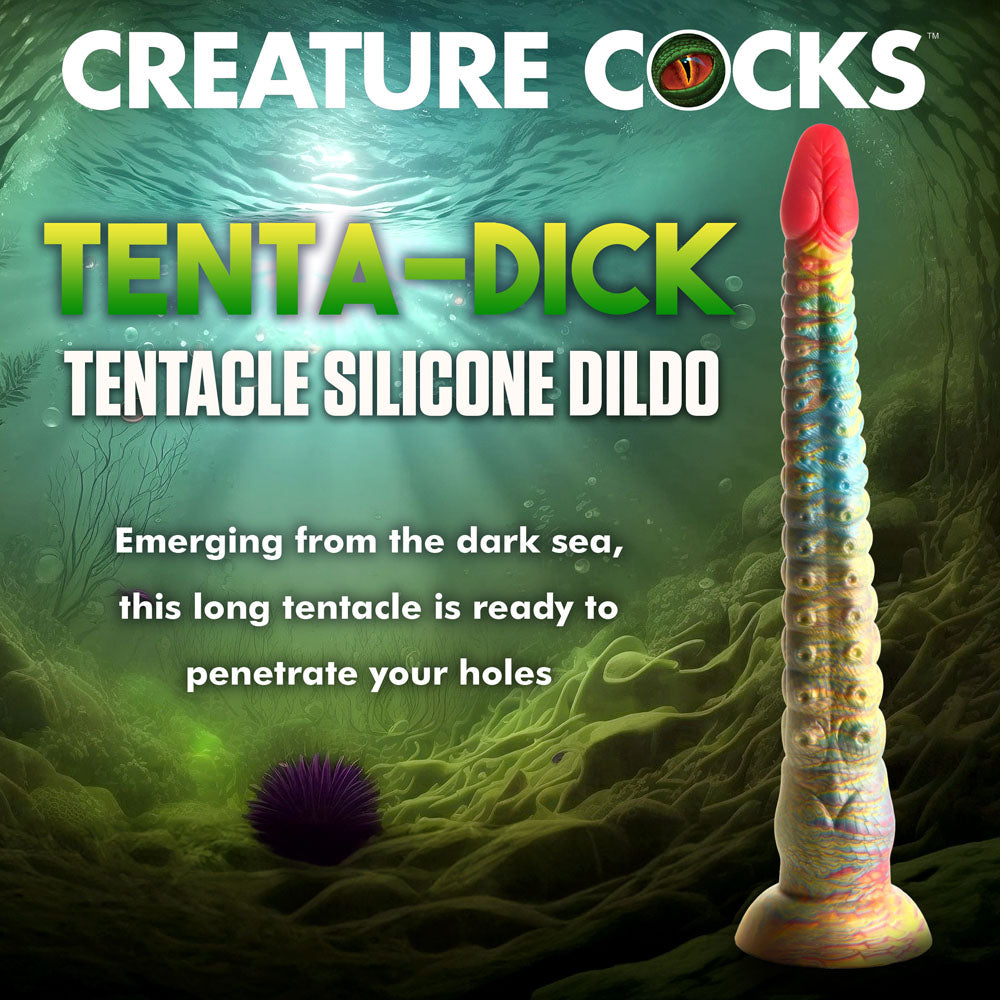 Creature Cocks Tenta Dick Multi Coloured 32 Cm Tentacle Fantasy Dildo