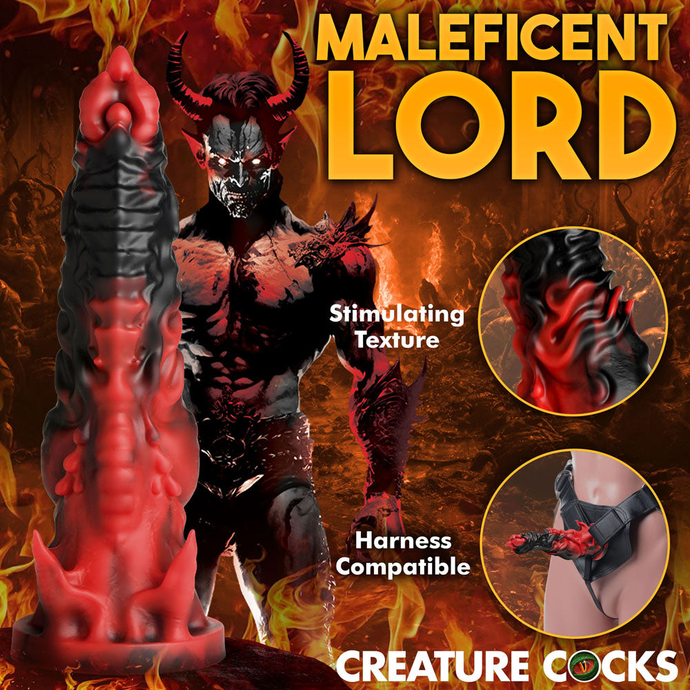 Creature Cocks Mephisto Red/Black 18.5 Cm Fantasy Dildo