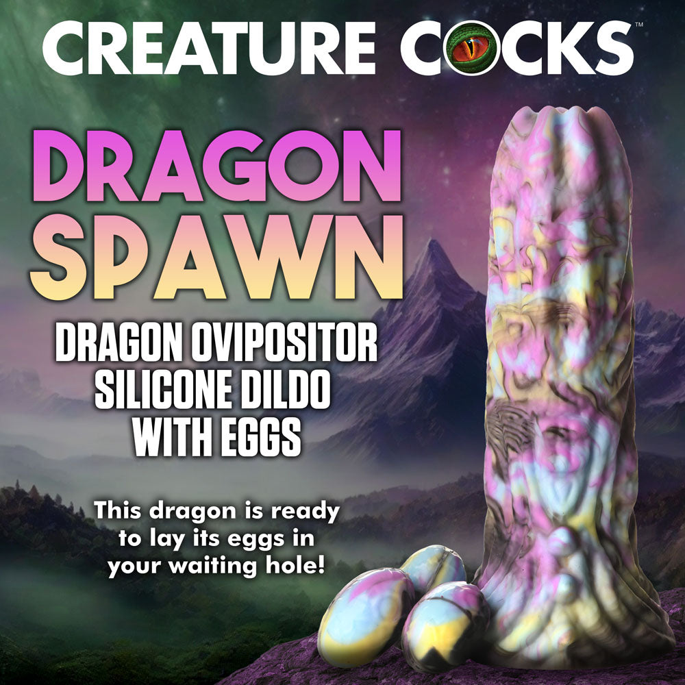 Creature Cocks Dragon Spawn Multi Coloured 18.5 Cm Ovipositor Fantasy Dildo