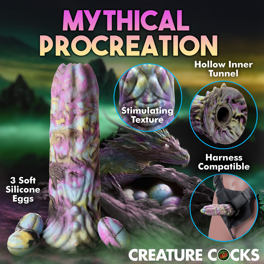 Creature Cocks Dragon Spawn Multi Coloured 18.5 Cm Ovipositor Fantasy Dildo