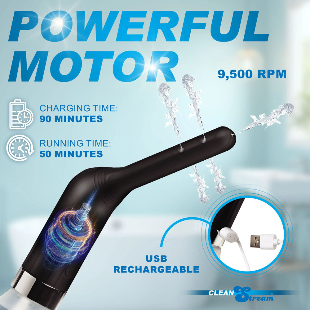 Clean Stream Automatic Enema Set Usb Rechargeable Douche 350 Ml Capacity