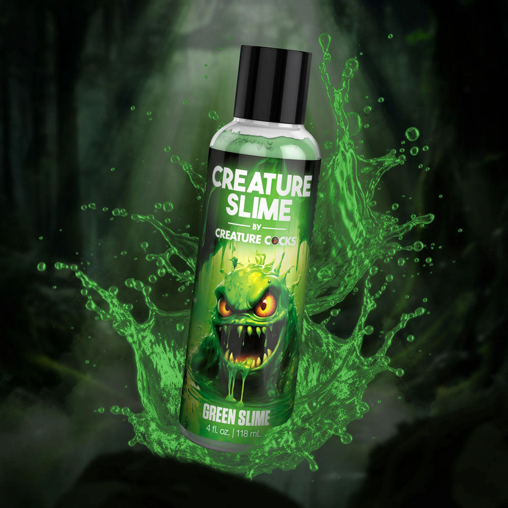 Creature Slime By Creature Cocks Green Slime Green Water Based Lubricant 118 Ml Bottle