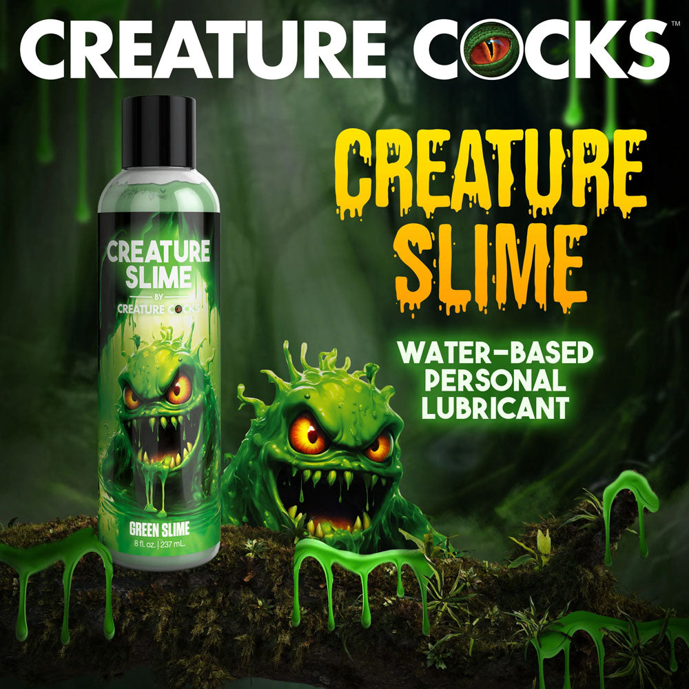 Creature Slime By Creature Cocks Green Slime Green Water Based Lubricant 237 Ml Bottle