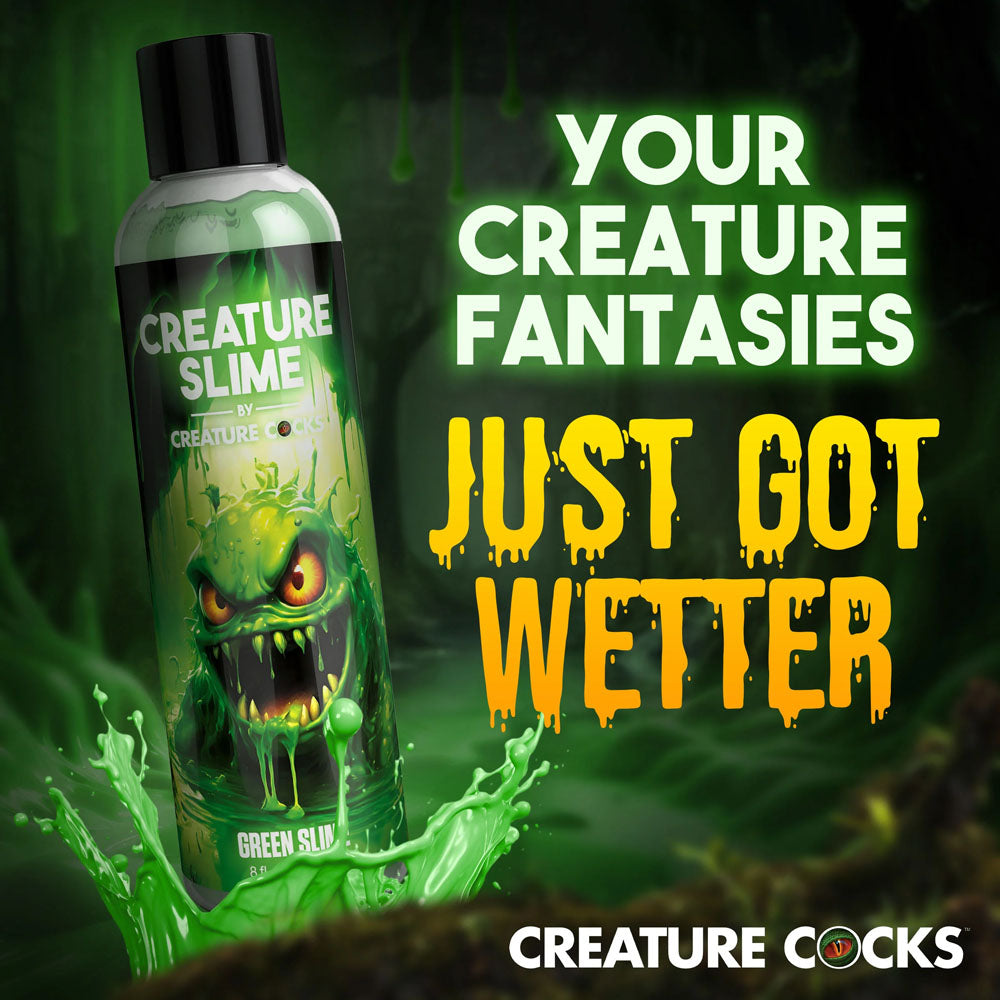 Creature Slime By Creature Cocks Green Slime Green Water Based Lubricant 237 Ml Bottle