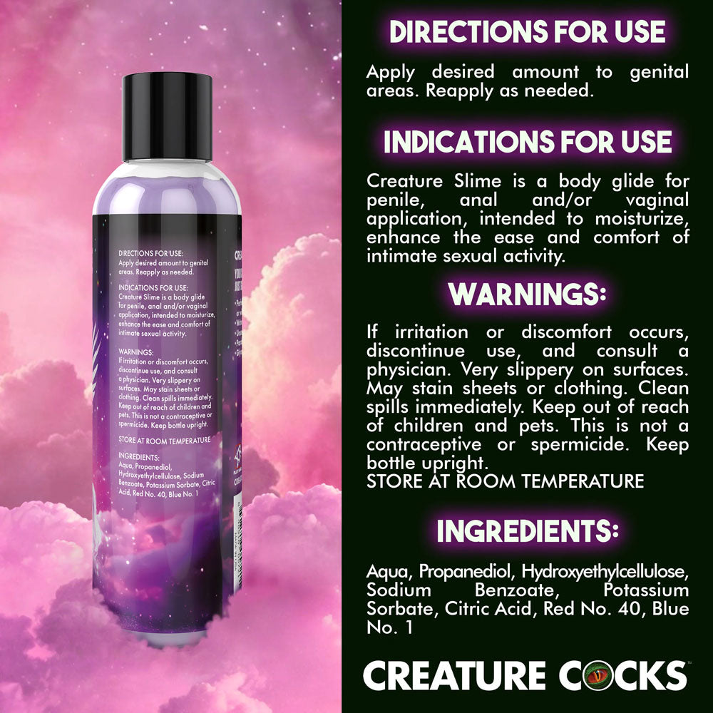 Creature Slime By Creature Cocks Purple Slime Purple Water Based Lubricant 237 Ml Bottle