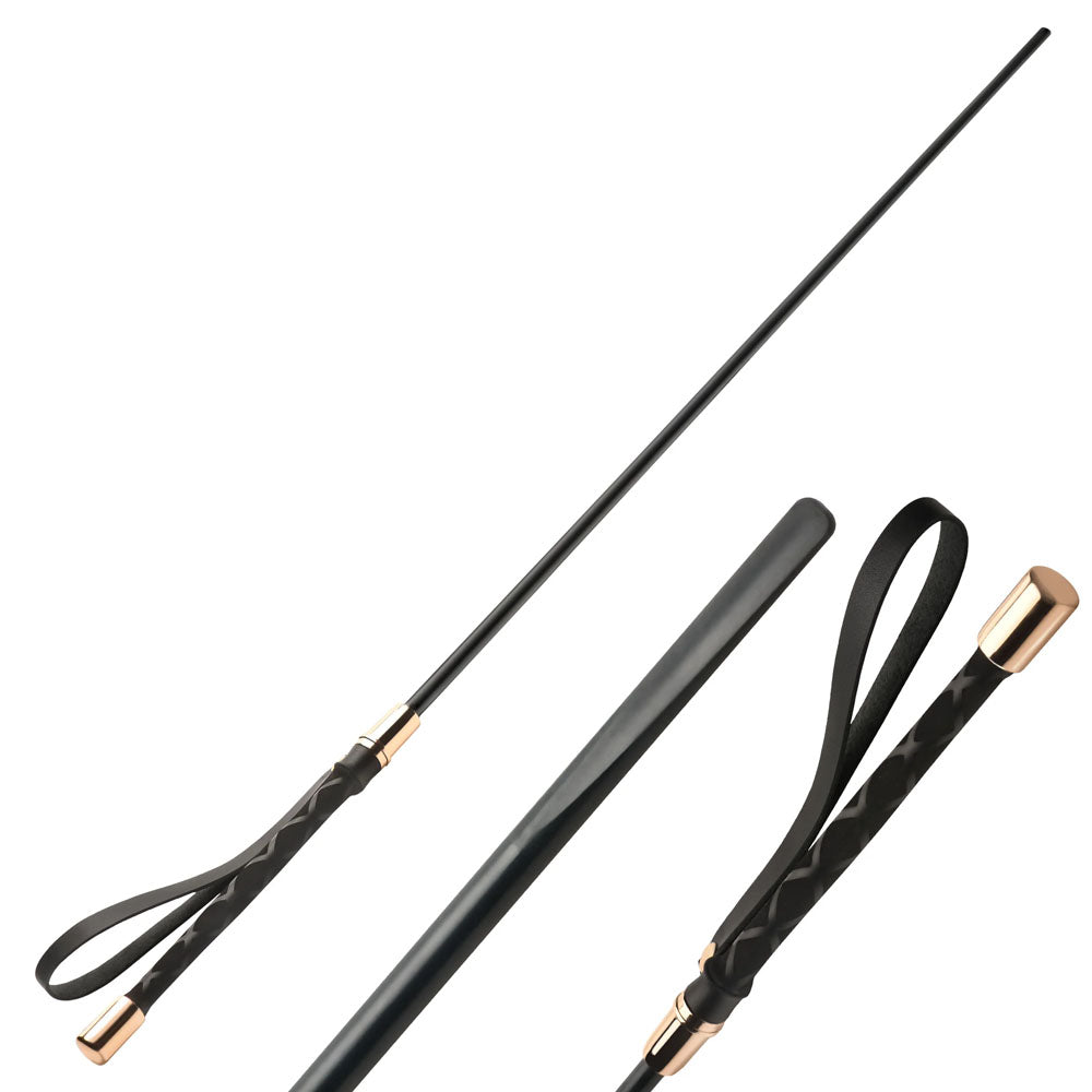 Master Series Sinful Impact Cane Black Plastic Cane Whip