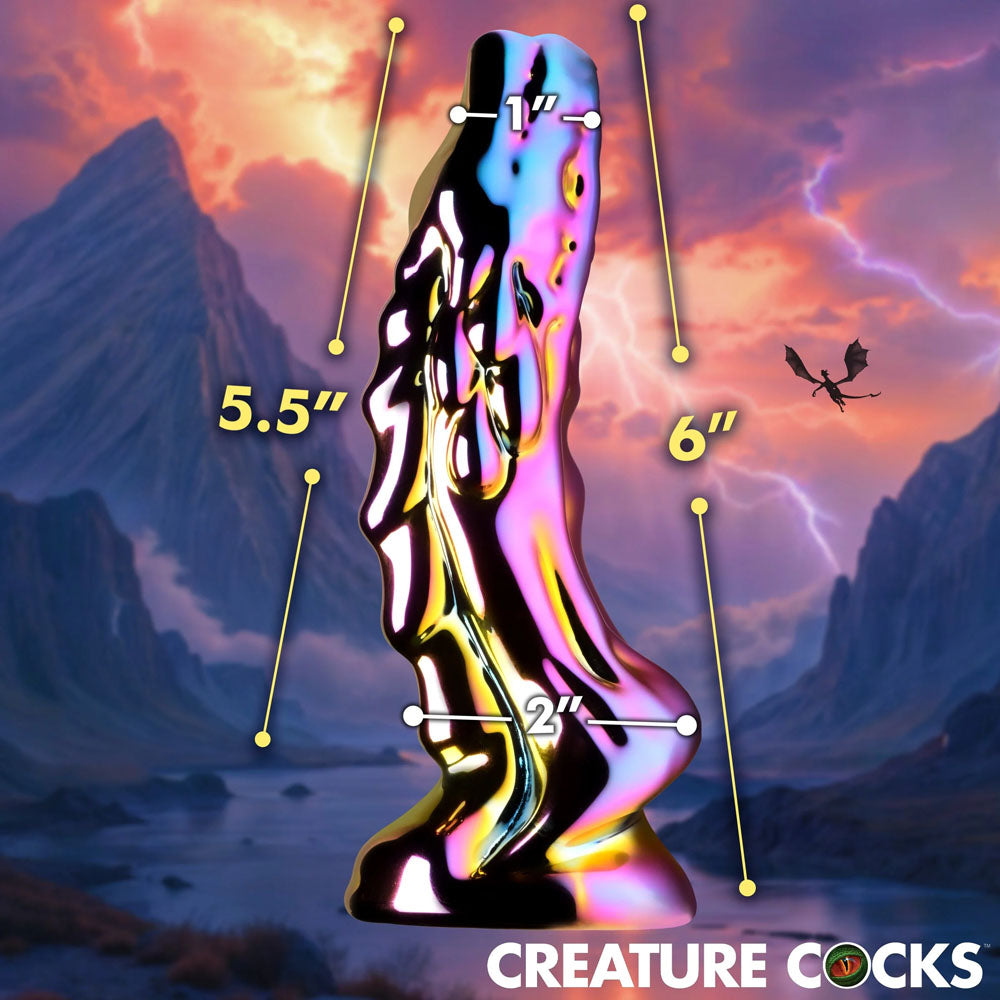 Creature Cocks Dragon Glass Coloured 15.7 Cm Glass Fantasy Dildo