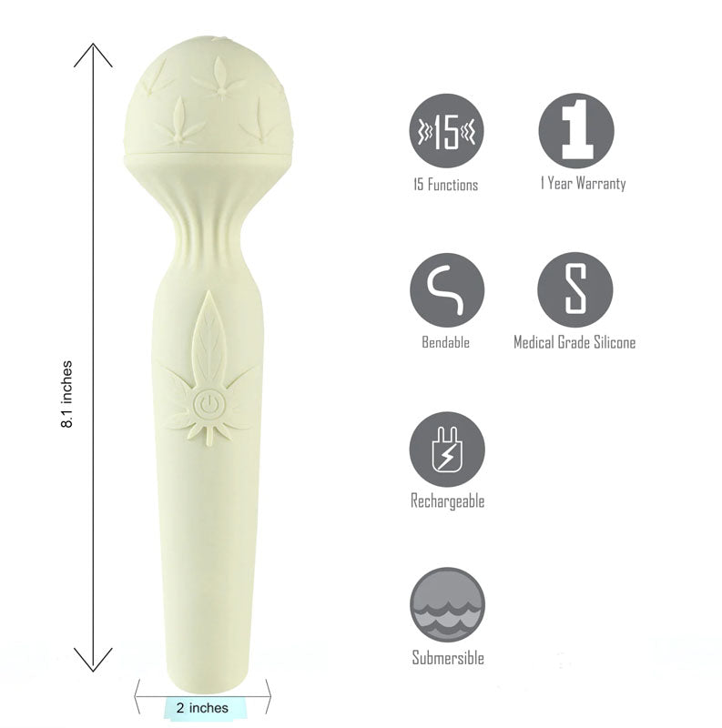 Maia Marlie 420 Green 20.6 Cm Usb Rechargeable Massage Wand