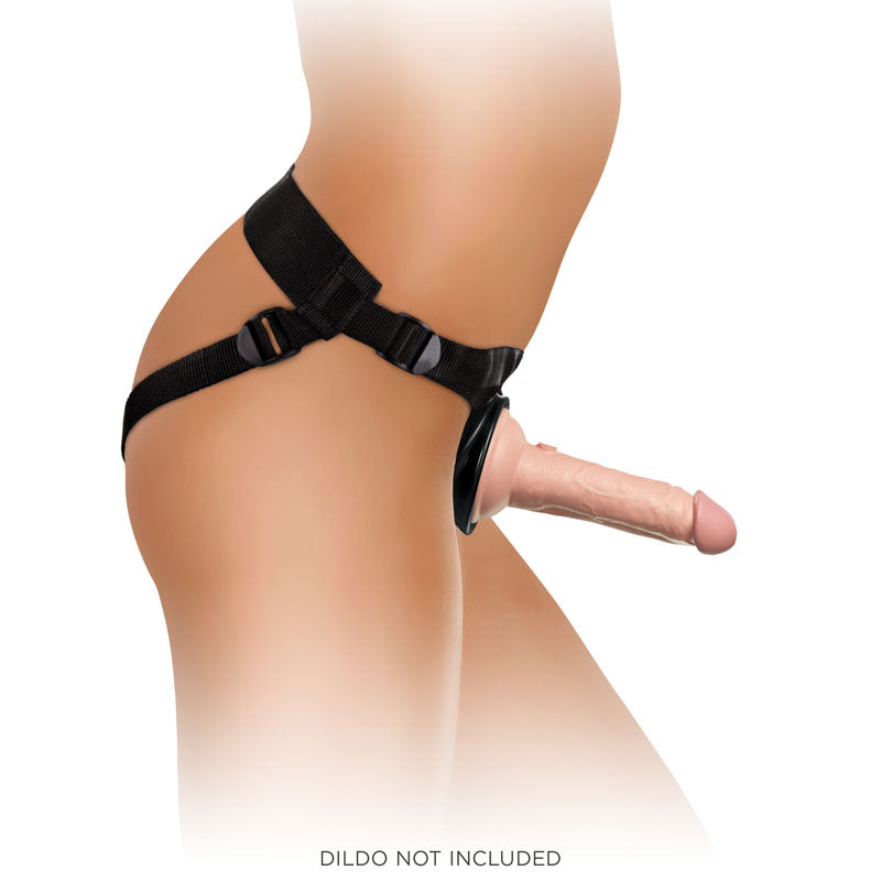 King Cock Elite Beginner's Body Dock Strap On Harness Black Adjustable Strap On Harness (No Probe Included)