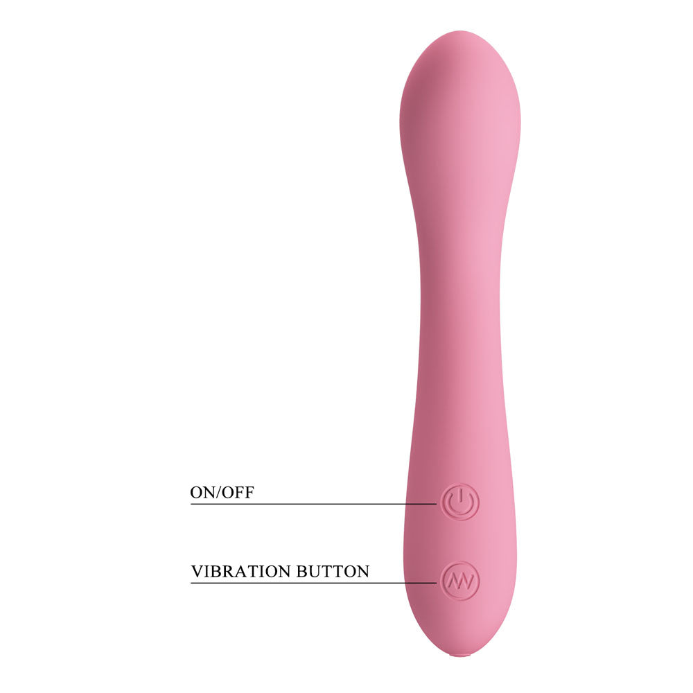 Party Up John Flexible Vibe Pink Pink 16 Cm Usb Rechargeable Vibrator