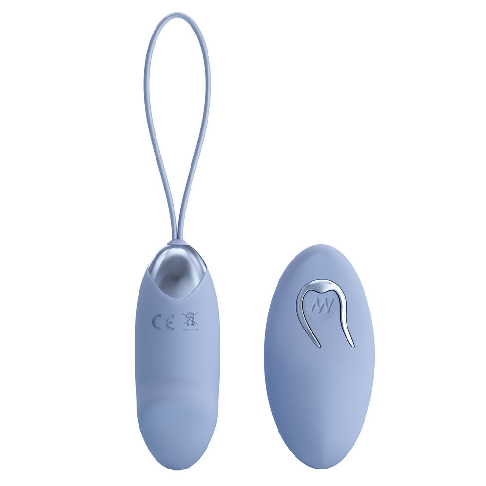 Party Up Ivan Remote Egg Purple Purple Usb Rechargeable Vibrating Egg With Wireless Remote