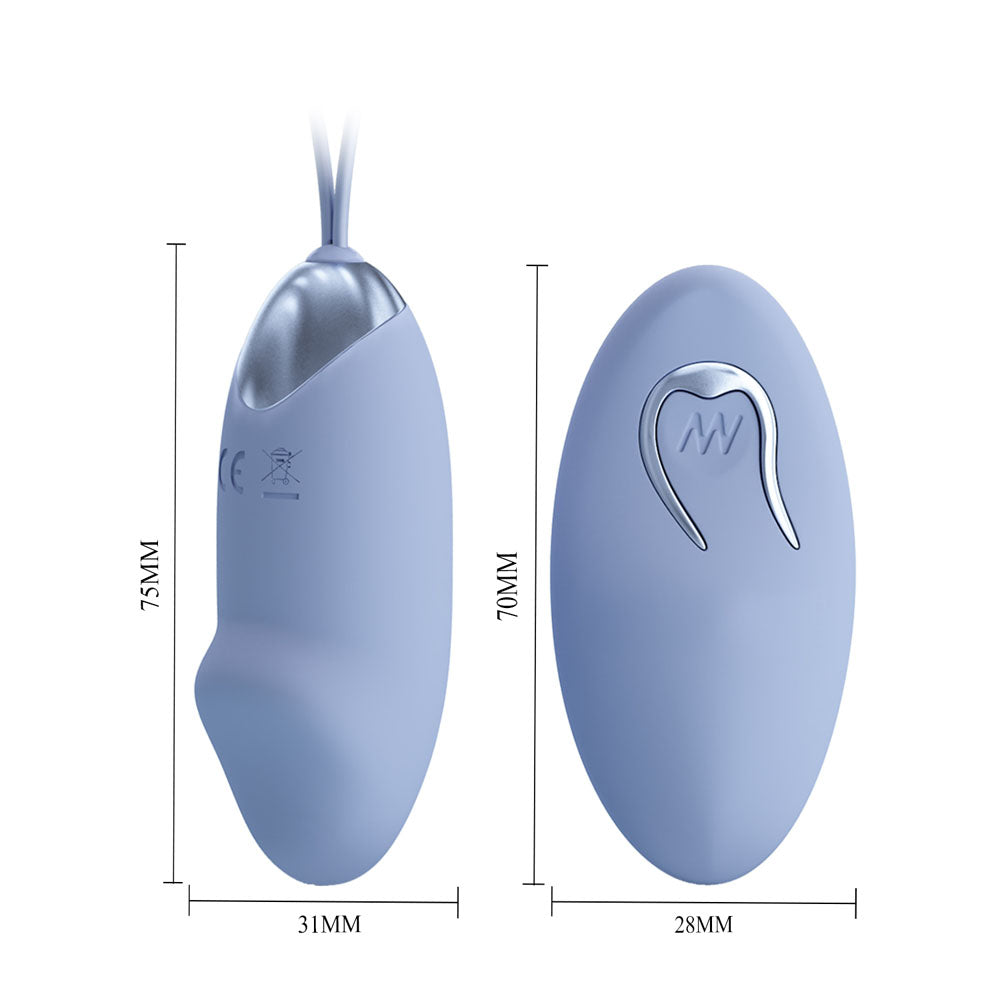 Party Up Ivan Remote Egg Purple Purple Usb Rechargeable Vibrating Egg With Wireless Remote
