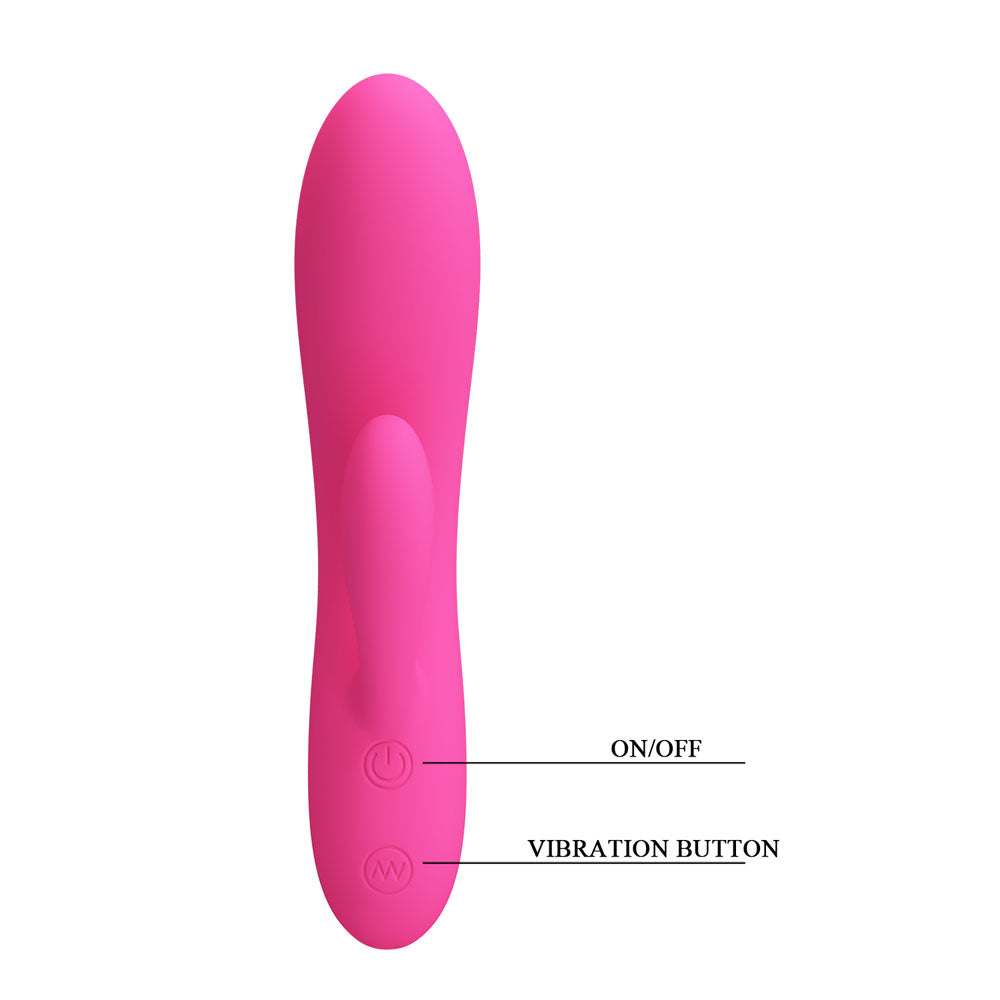 Party Up Clare Flexible Vibe Pink Pink 16.9 Cm Usb Rechargeable Rabbit Vibrator