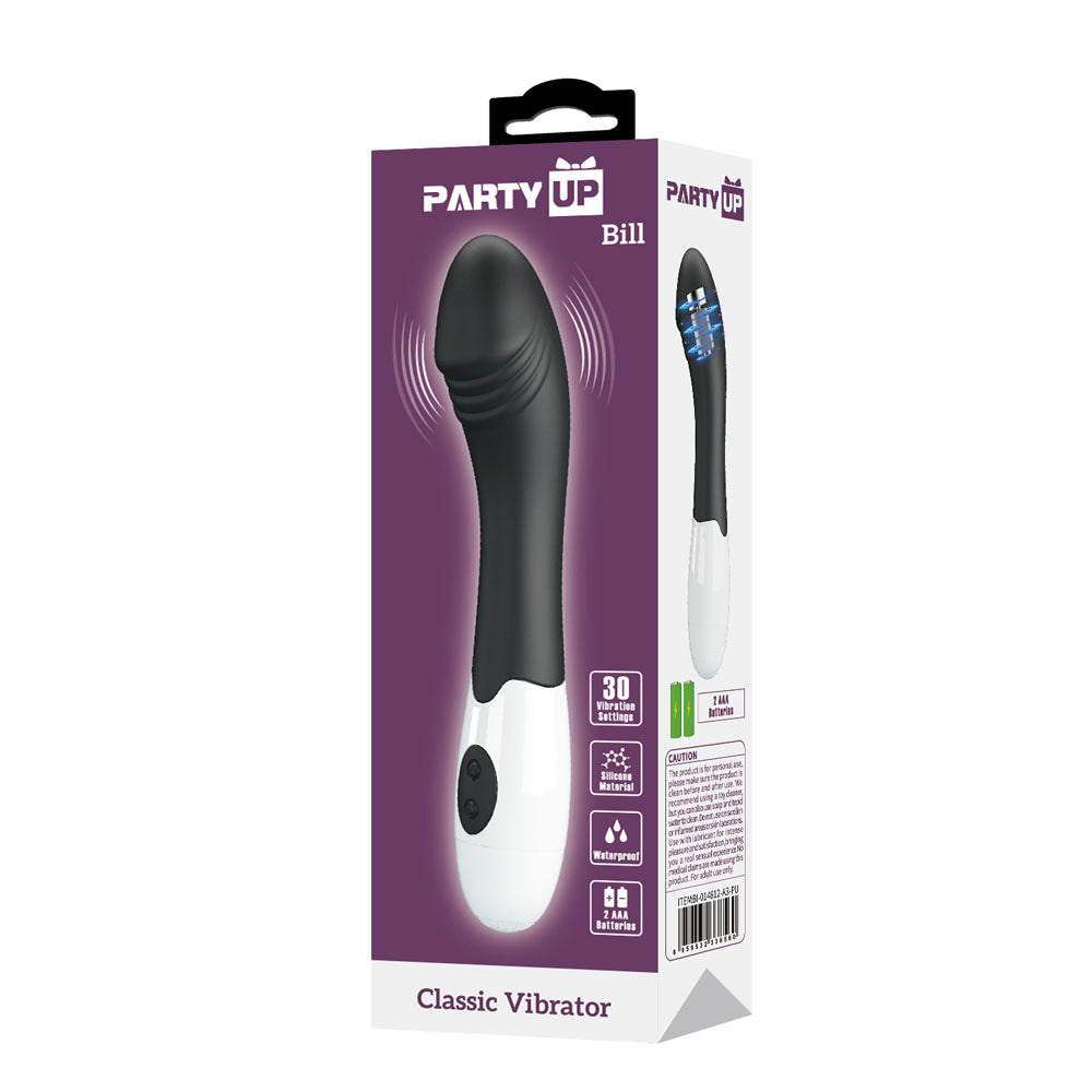 Party Up Bill Classic Vibe Black Black 19 Cm Vibrator