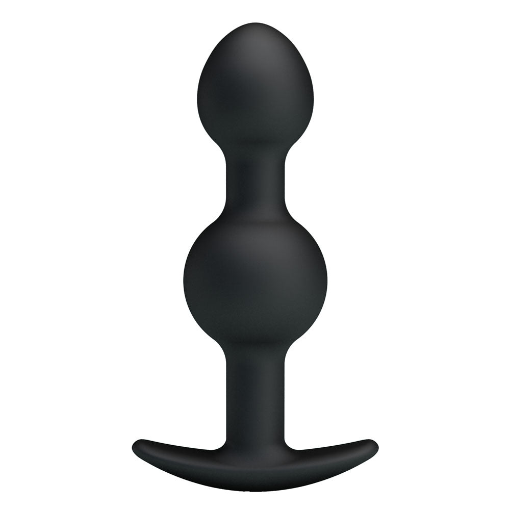 Party Up James Anal Bead Plug Black 10.4 Cm Beaded Butt Plug