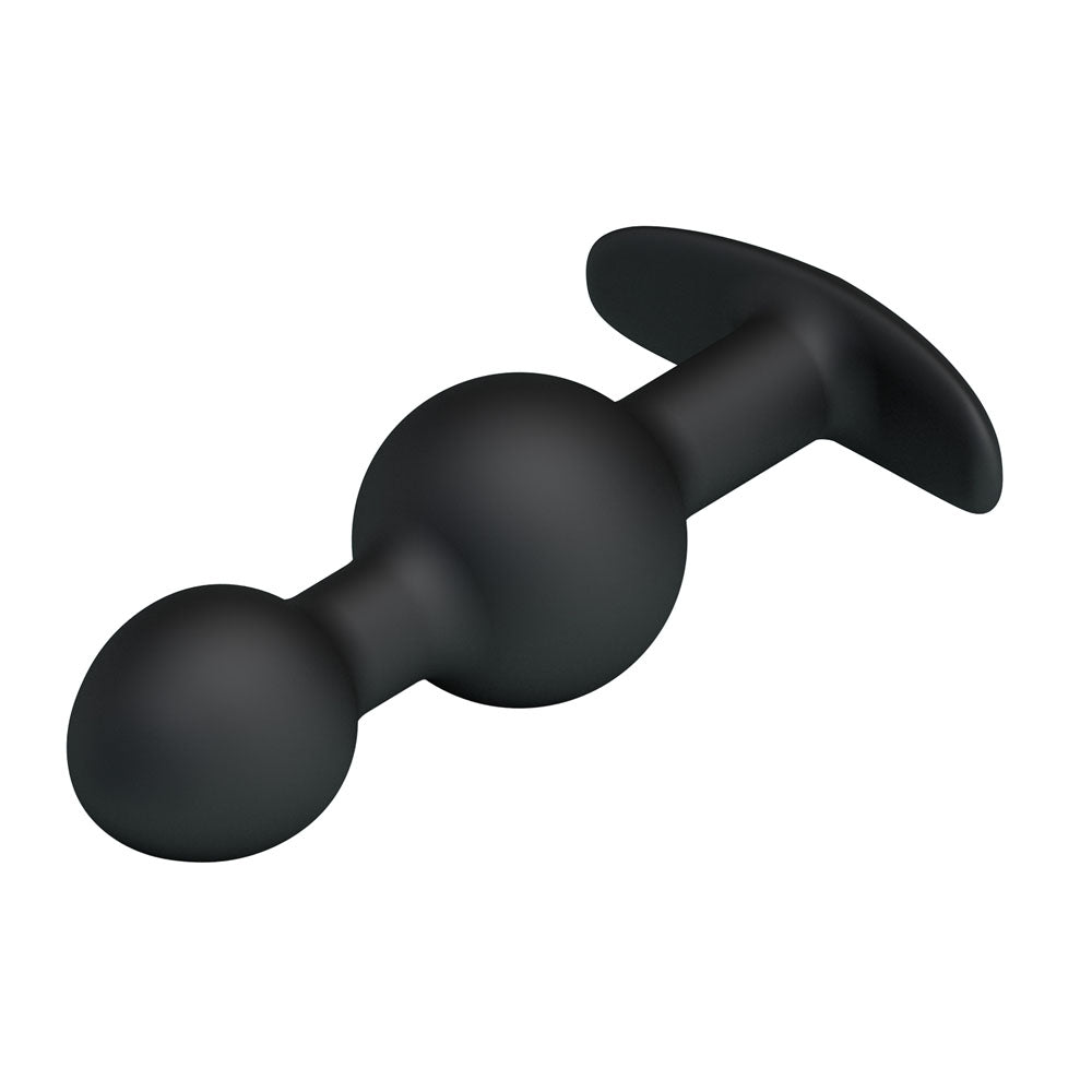 Party Up James Anal Bead Plug Black 10.4 Cm Beaded Butt Plug