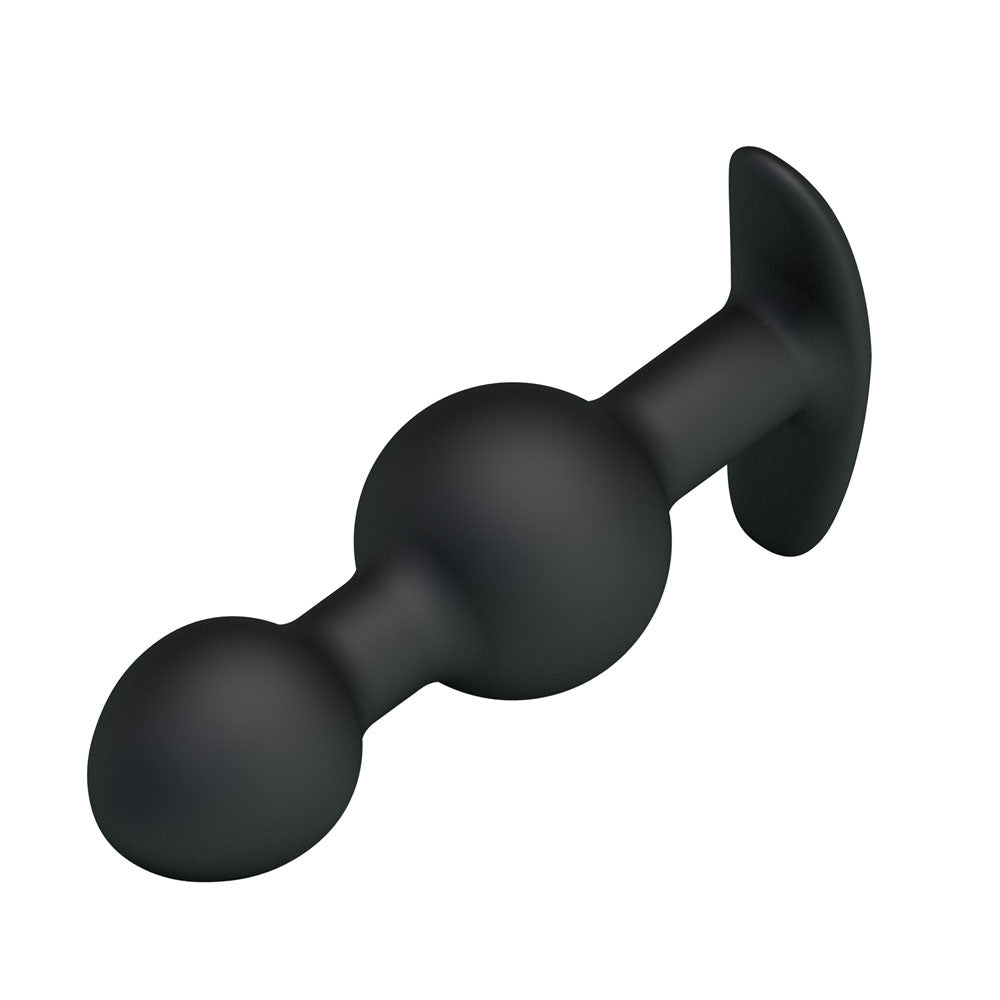 Party Up James Anal Bead Plug Black 10.4 Cm Beaded Butt Plug