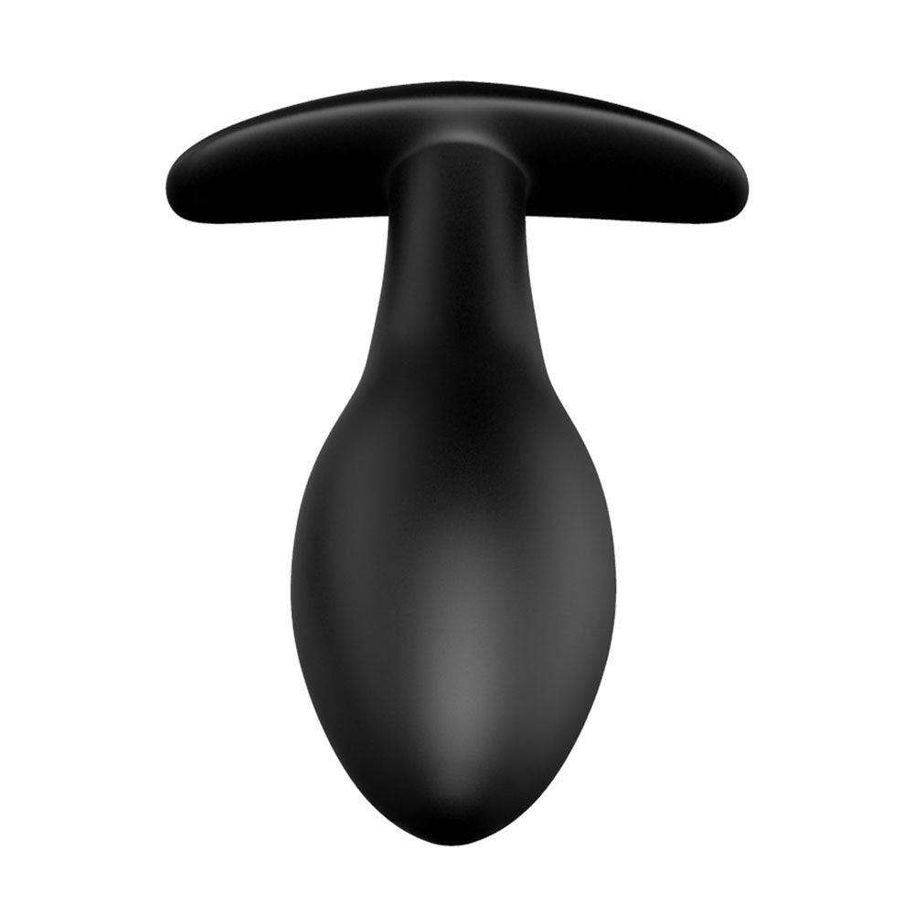 Party Up Jason Vibrating Anal Plug Black 8.5 Cm Vibrating Butt Plug With Remote