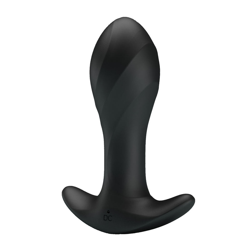 Party Up Keith Vibrating Plug Black 10.5 Cm Usb Rechargeable Vibrating Butt Plug