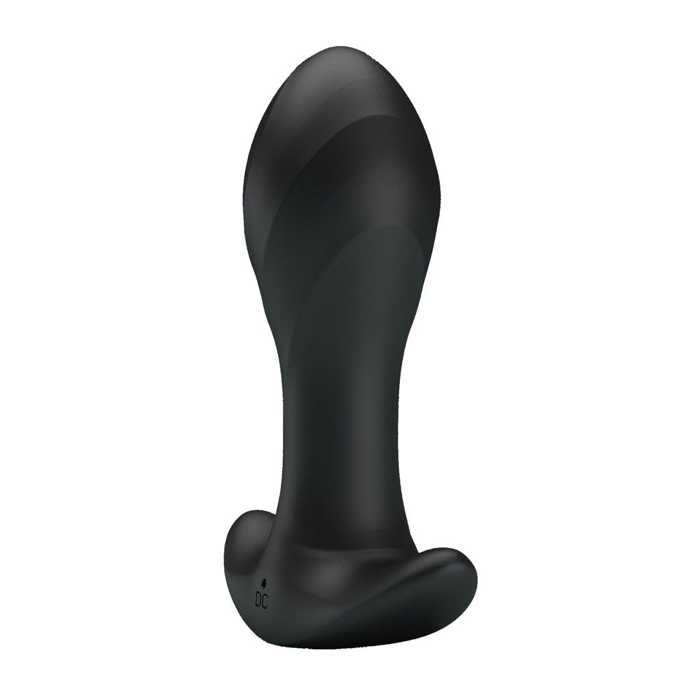 Party Up Keith Vibrating Plug Black 10.5 Cm Usb Rechargeable Vibrating Butt Plug