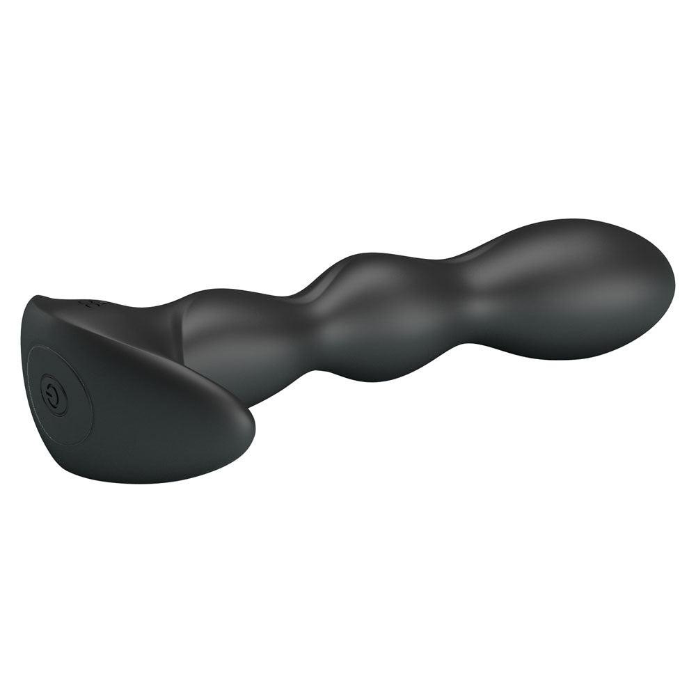 Party Up Jim Vibrating Plug Black 14.5 Cm Usb Rechargeable Vibrating Butt Plug