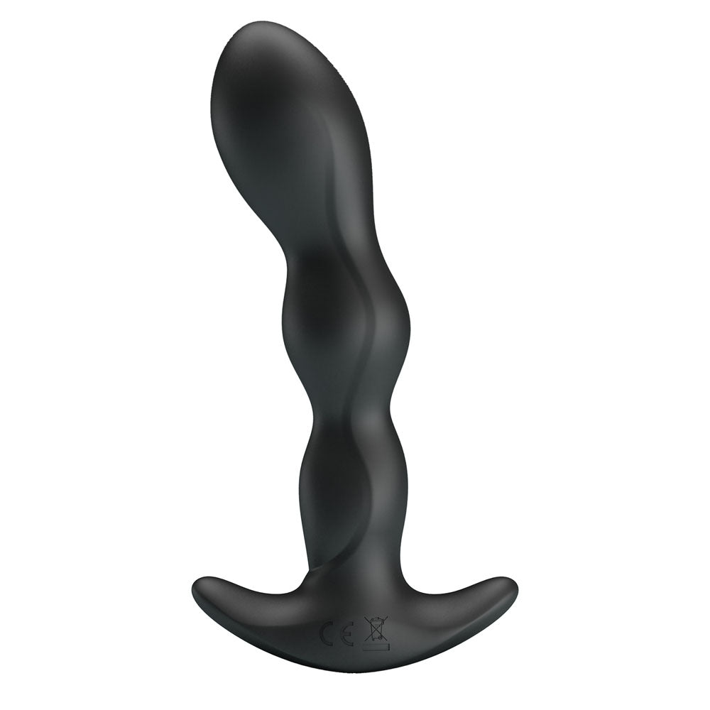 Party Up Jim Vibrating Plug Black 14.5 Cm Usb Rechargeable Vibrating Butt Plug