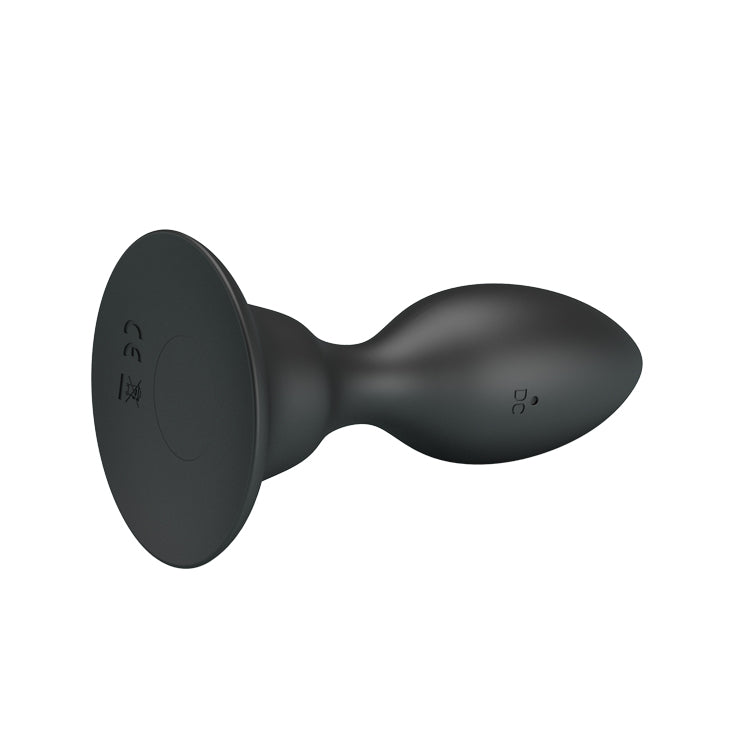 Mr Play Vibrating Anal Plug Black 10.8 Cm Usb Rechargeable Vibrating Butt Plug With Remote