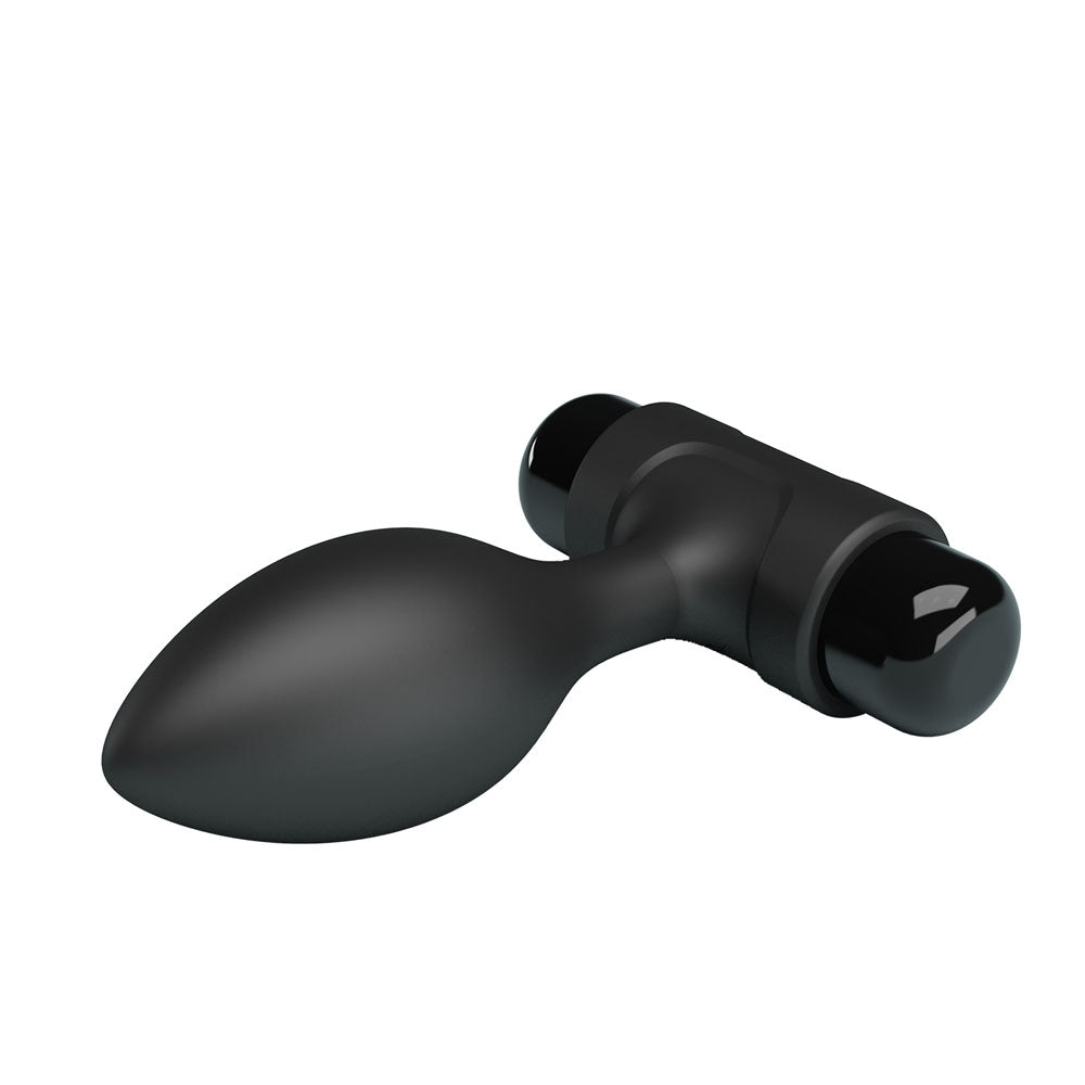 Party Up Ken Vibrating Butt Plug Black 8.6 Cm Vibrating Butt Plug