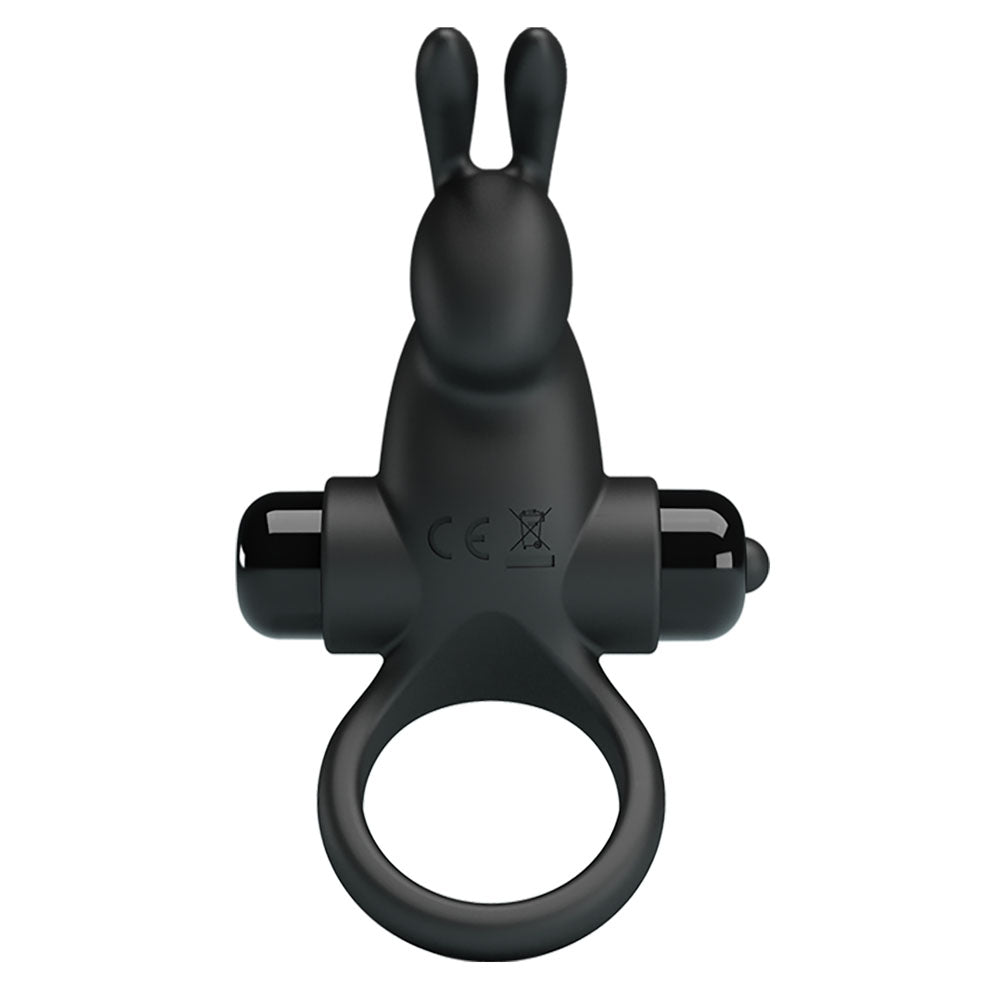 Party Up Larry Vibrating Cock Ring Black Vibrating Cock Ring