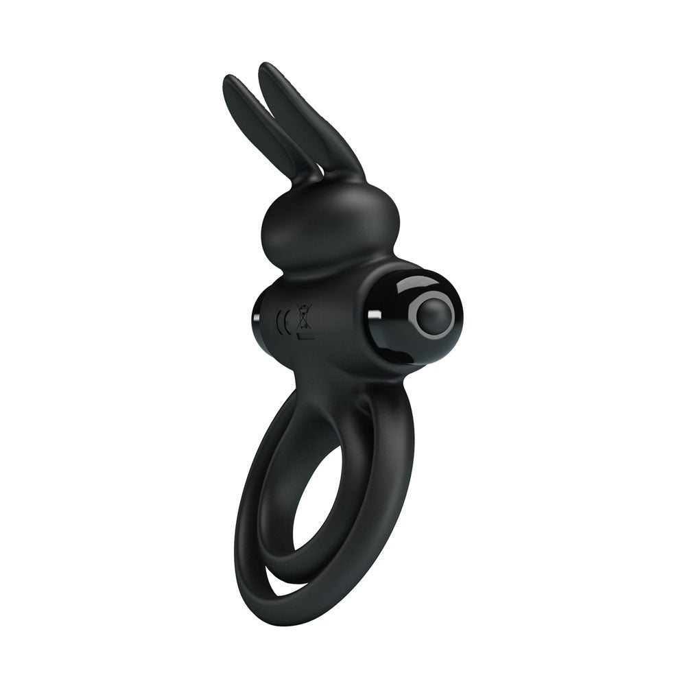 Party Up Lawrence Vibrating Cock Ring Black Vibrating Cock & Balls Ring