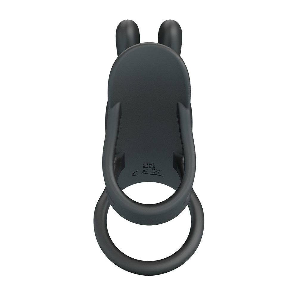 Party Up Mark Vibrating Penis Sleeve Black Usb Rechargeable Vibrating Cock Sleeve