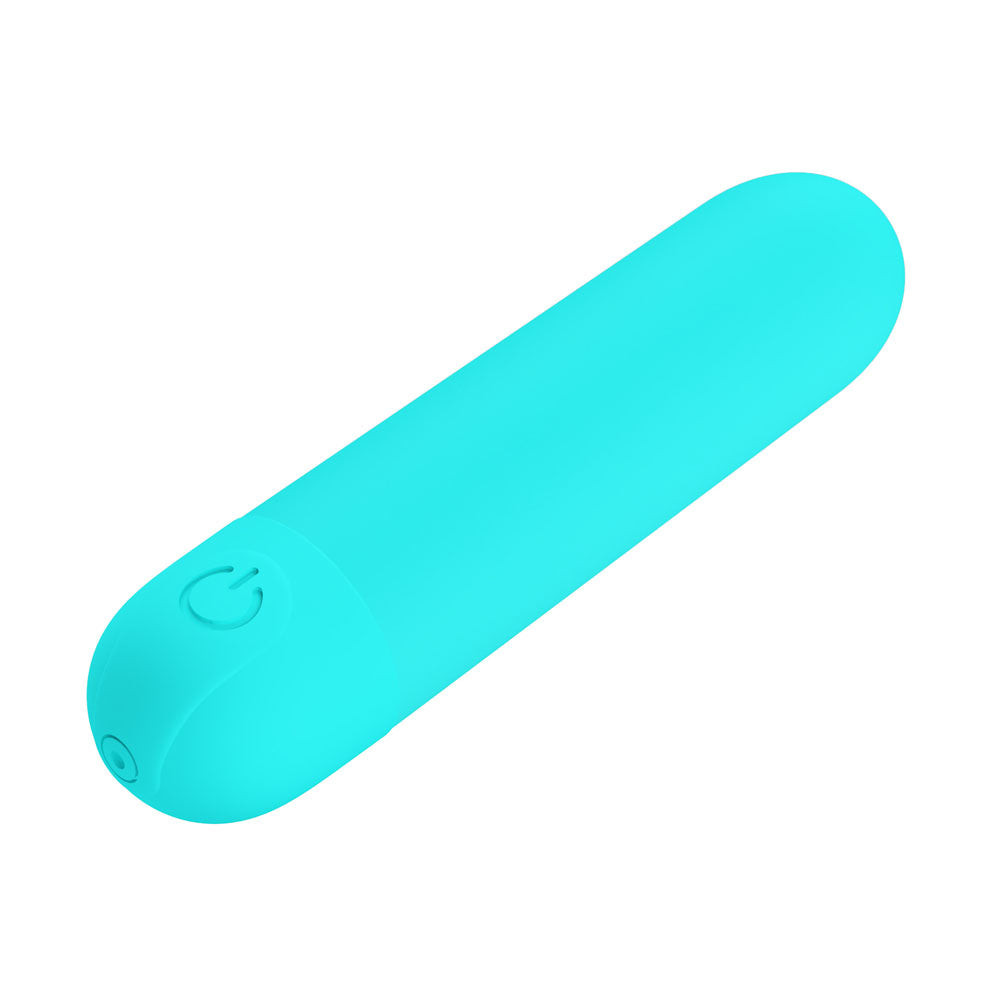 Party Up Harry Mini Bullet Teal Teal 8 Cm Usb Rechargeable Bullet
