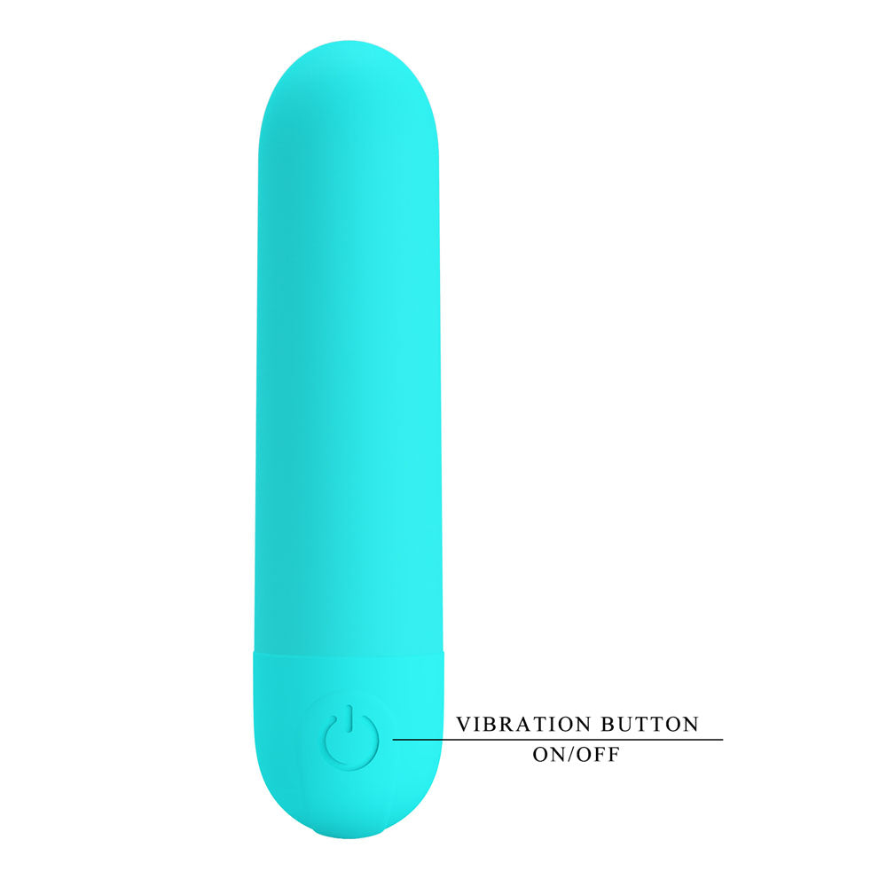 Party Up Harry Mini Bullet Teal Teal 8 Cm Usb Rechargeable Bullet