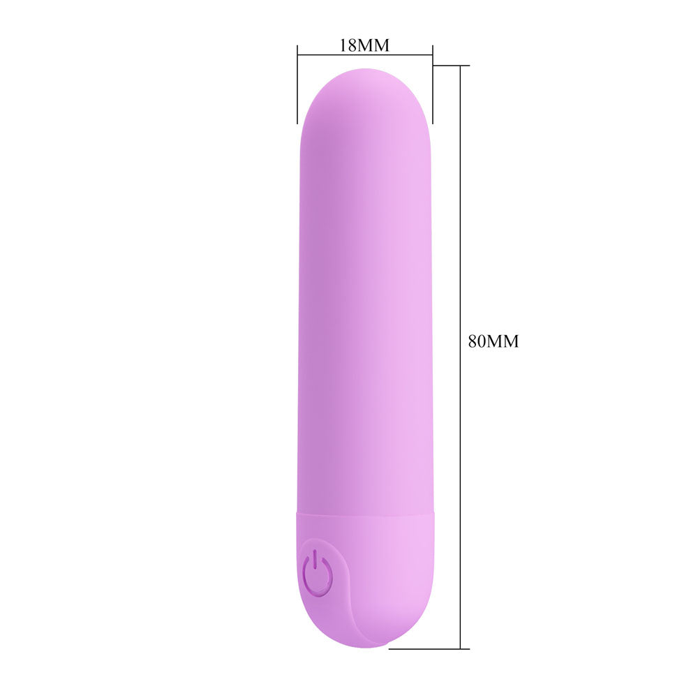 Party Up Greg Mini Bullet Purple Purple 8 Cm Usb Rechargeable Bullet