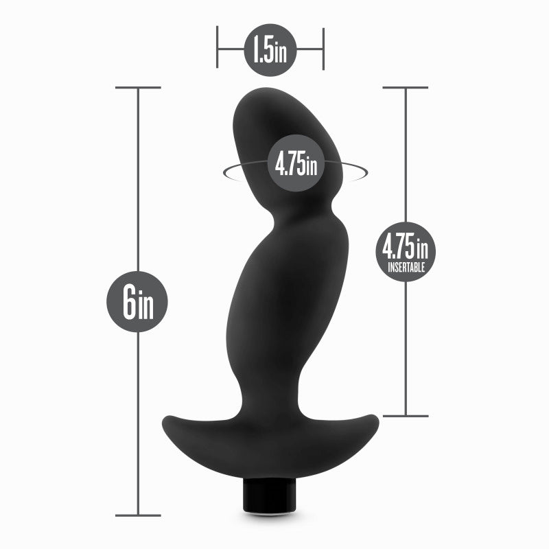 Anal Adventures Platinum Vibrating Prostate Massager 04 Black 16.5 Cm Usb Rechargeable Prostate Massager
