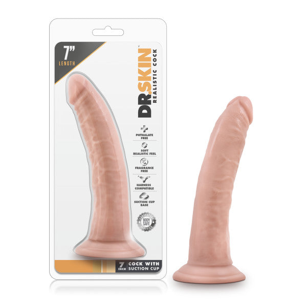 Dr. Skin 7'' Cock With Suction Cup Flesh 17.8 Cm Dong