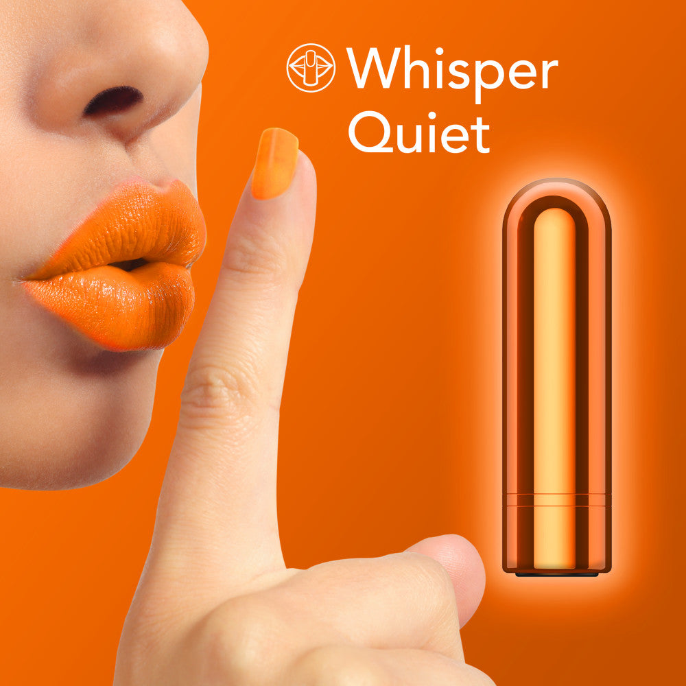 Kool Vibes Rechargeable Mini Bullet Tangerine Orange 6.4 Cm Usb Rechargeable Bullet