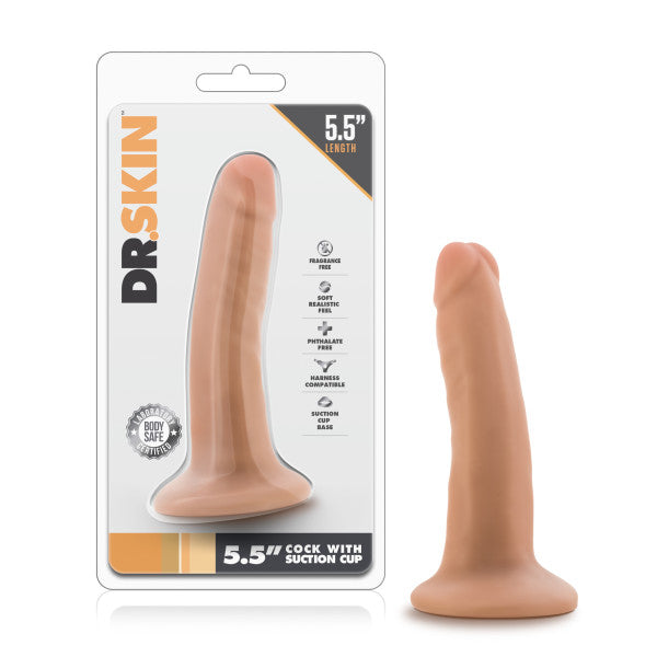Dr. Skin 5.5'' Cock With Suction Cup Flesh 14 Cm (5.5'') Dong