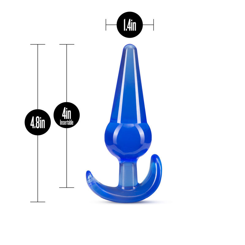 B Yours Large Anal Plug Blue 12.2 Cm Butt Plug